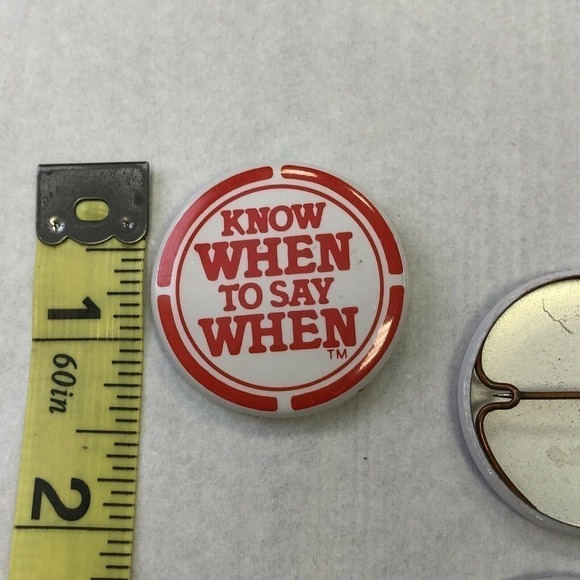 7 Know When to Stop Pin Back Bartender - Picture 4 of 4